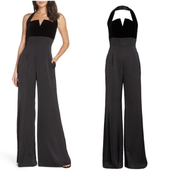 Jill Jill StuartVelvet Halter Neck Jumpsuit